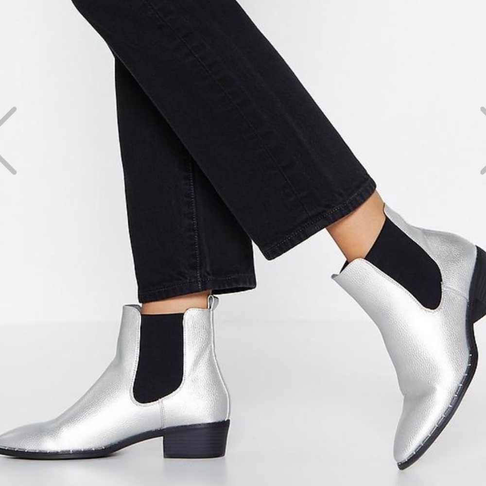 Nasty Gal Metallic Boots
